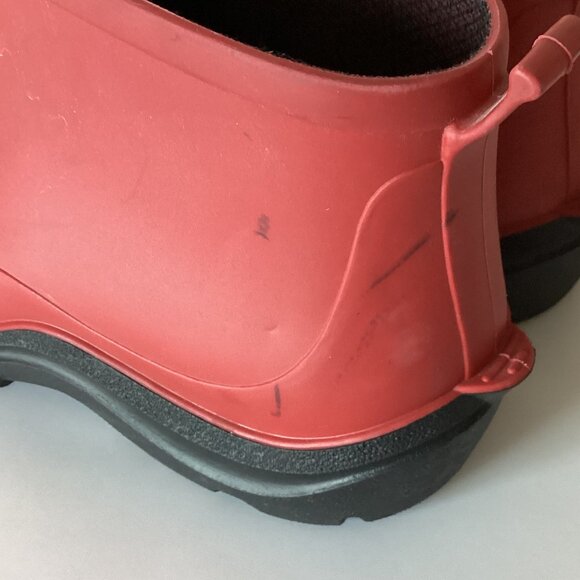 Sloggers Women's Red Waterproof Rain Winter Ankle Boots Size US 8 - Picture 5 of 12